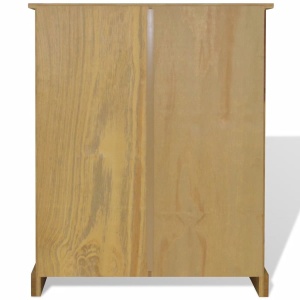 Bibliotecă 3 rafturi pin, stil mexican Corona, 81 x 29 x 100 cm - Img 3