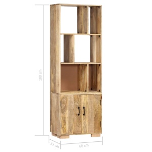 Bibliotecă, 60 x 35 x 180 cm, lemn masiv de mango - Img 6