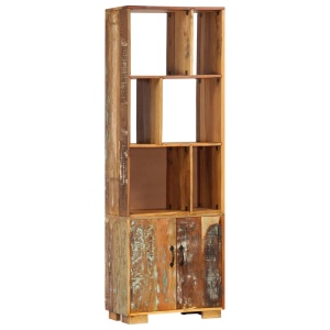 Bibliotecă, 60x35x180 cm, lemn masiv reciclat - Img 11
