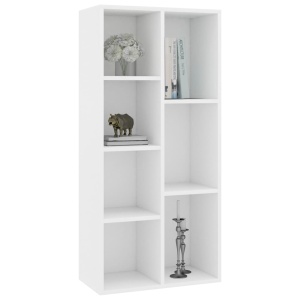 Bibliotecă, alb, 50 x 25 x 106 cm, PAL - Img 3