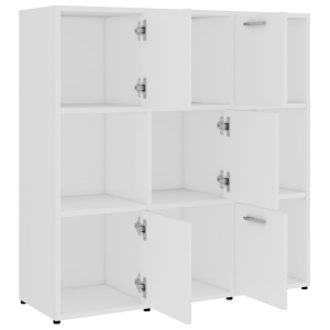 Bibliotecă, alb, 90 x 30 x 90 cm, PAL - Img 8