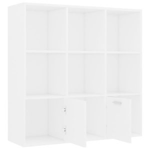 Bibliotecă, alb, 98 x 30 x 98 cm, PAL - Img 5