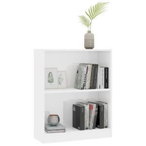 Bibliotecă, alb lucios, 60 x 24 x 74,5 cm, PAL - Img 3