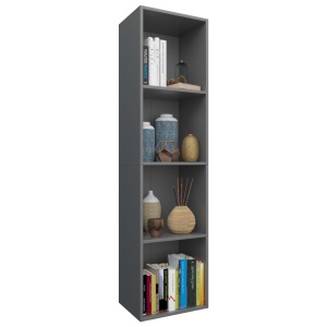 Bibliotecă/Comodă TV, gri, 36 x 30 x 143 cm, PAL - Img 3