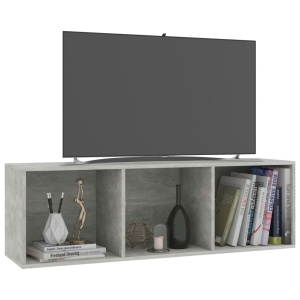 Bibliotecă/Comodă TV, gri beton, 36 x 30 x 114 cm, PAL - Img 8