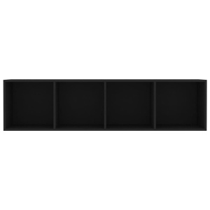 Bibliotecă/Comodă TV, negru, 143 x 30 x 36 cm - Img 5
