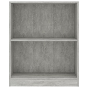 Bibliotecă, gri beton, 60 x 24 x 74,5 cm, PAL - Img 6
