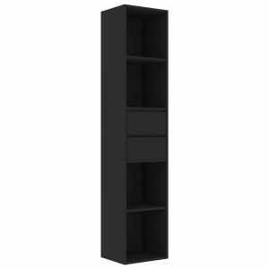 Bibliotecă, negru, 36 x 30 x 171 cm, PAL - Img 2
