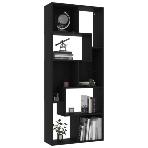 Bibliotecă, negru, 67 x 24 x 161 cm, PAL - Img 4