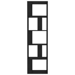 Bibliotecă/Separator cameră, negru, 45x24x159 cm, PAL - Img 8