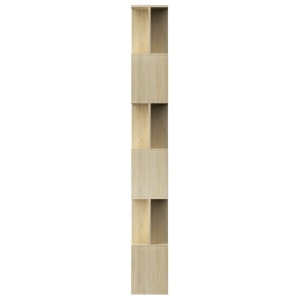 Bibliotecă/Separator cameră, stejar Sonoma, 80x24x192 cm, PAL - Img 5
