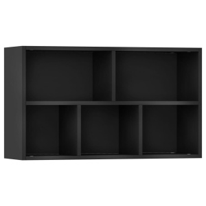 Bibliotecă/Servantă, negru, 45 x 25 x 80 cm, PAL - Img 7