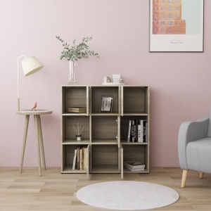 Bibliotecă, stejar Sonoma, 90 x 30 x 90 cm, PAL - Img 3