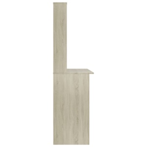 Birou cu rafturi, stejar Sonoma, 110 x 45 x 157 cm, PAL - Img 6
