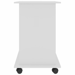 Birou de calculator, alb extralucios, 80 x 50 x 75 cm, PAL - Img 6