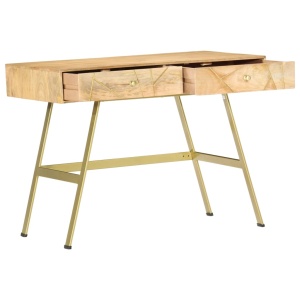 Birou de scris cu sertare, 100 x 55 x 75 cm, lemn masiv mango - Img 2