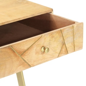 Birou de scris cu sertare, 100 x 55 x 75 cm, lemn masiv mango - Img 8