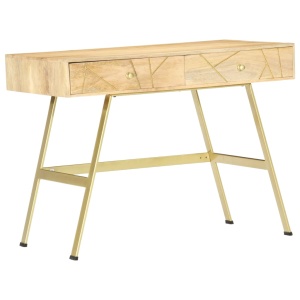 Birou de scris cu sertare, 100 x 55 x 75 cm, lemn masiv mango - Img 10