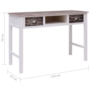 Birou de scris, maro, 110 x 45 x 76 cm, lemn - Img 7