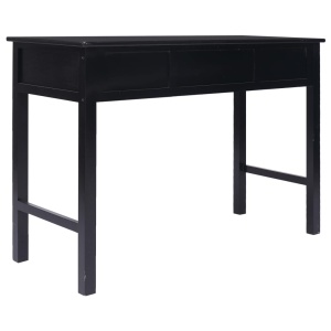 Birou de scris, negru, 110 x 45 x 76 cm, lemn - Img 8