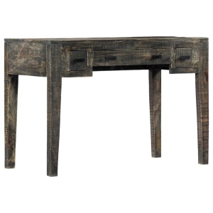 Birou, negru, 110 x 50 x 75 cm, lemn masiv de mango - Img 9