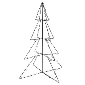 Brad Crăciun conic 115x150 cm, 240 LED-uri, interior & exterior - Img 2