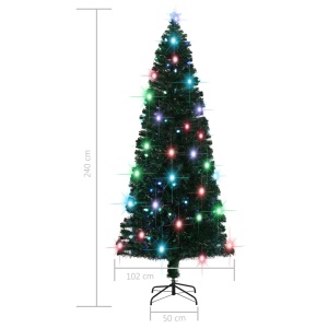 Brad de Crăciun artificial cu suport/LED, 240 cm, 380 ramuri - Img 5