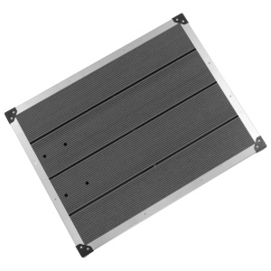 Cădiță de duș de exterior gri 80x62 cm WPC și oțel inoxidabil - Img 5