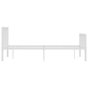 Cadru de pat, alb, 140 x 200 cm, metal - Img 4