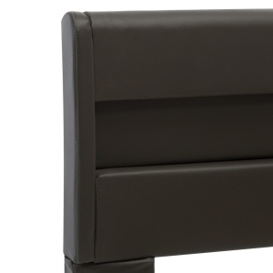 Cadru de pat cu LED, antracit, 180 x 200 cm, piele ecologică - Img 5