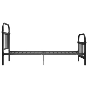 Cadru de pat, gri, 100 x 200 cm, metal - Img 3