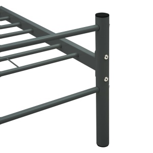 Cadru de pat, gri, 100 x 200 cm, metal - Img 5