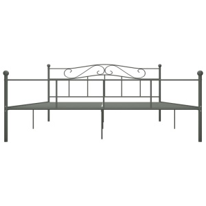Cadru de pat, gri, 180 x 200 cm, metal - Img 3