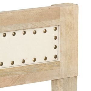 Cadru de pat, lemn masiv de mango, 200 cm - Img 8