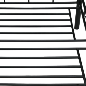 Cadru pat de zi, negru, 90 x 200 cm, metal - Img 5