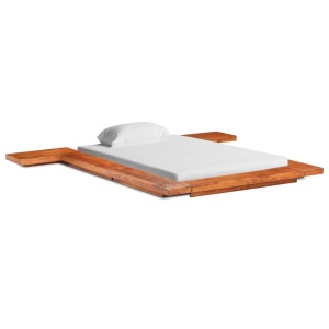 Cadru pat futon, stil japonez, 100 x 200 cm, lemn masiv acacia