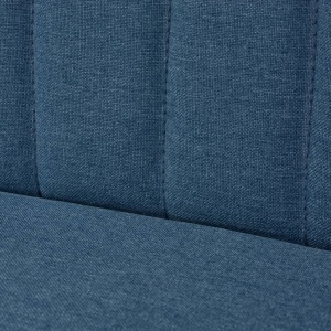 Canapea cu material textil, 117 x 55,5 x 77 cm, albastru - Img 2