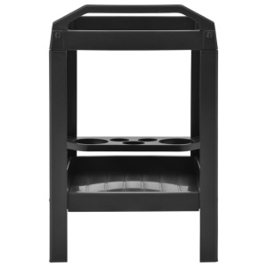Cărucior de băuturi, antracit, 69 x 53 x 72 cm, plastic - Img 3