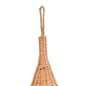 Casă pentru pisici cu pernă, 40x60 cm, salcie naturală, teepee - Img 5