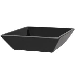 Chiuvetă ceramică pătrată, Negru, 41,5x41,5x12 cm - Img 4