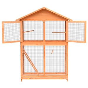 Colivie păsări, 120 x 60 x 168 cm, lemn masiv de pin și brad - Img 3