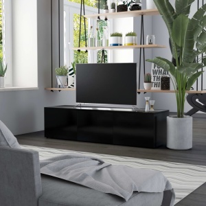 Comodă TV, negru, 120 x 34 x 30 cm, PAL