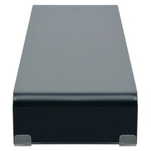 Comodă TV/Suport monitor sticlă 120 x 30 x 13 cm, negru - Img 3