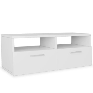 Comode TV 2 buc, PAL, 95 x 35 x 36 cm, alb ALB - Img 3
