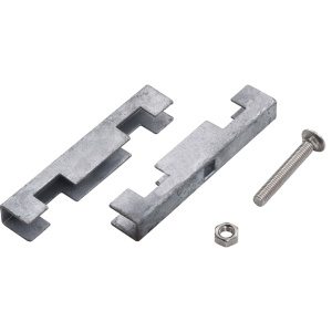 Conector in formă de U grilaj grădină, 10 seturi, argintiu - Img 4