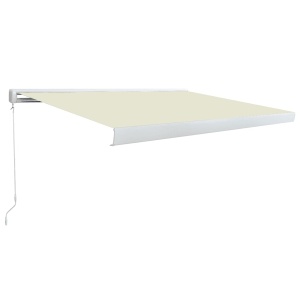 Copertină manuală tip casetă, crem, 300 x 250 cm - Img 2