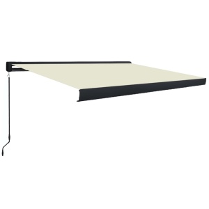 Copertină manuală tip casetă, crem, 300 x 250 cm - Img 2