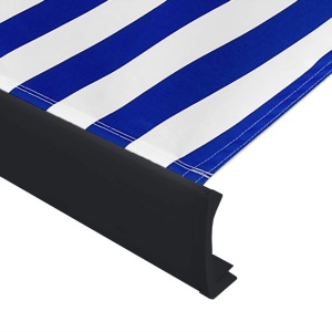 Copertină motorizată tip casetă, albastru și alb, 500 x 300 cm - Img 4