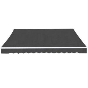 Copertină pliabilă cu acționare manuală, 450 cm, antracit - Img 3