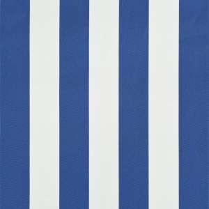 Copertină retractabilă, albastru și alb, 200 x 150 cm - Img 3